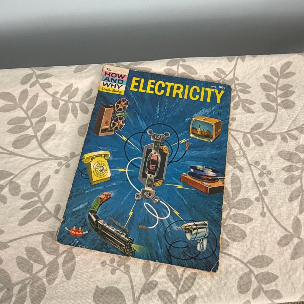 Vintage How and Why Wonder Book of Electricity Wonder Books Science HC